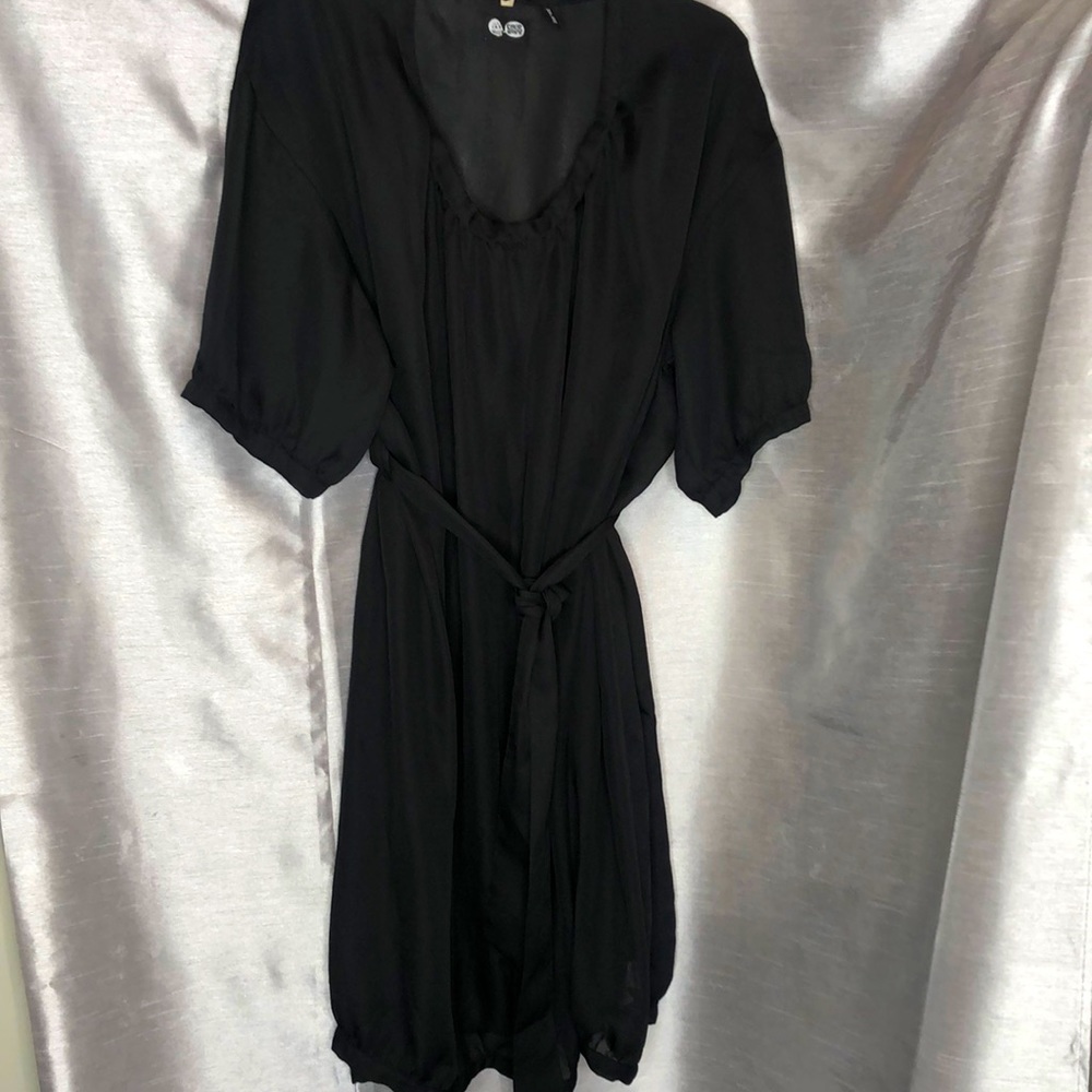 Black sheer dress